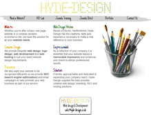 Tablet Screenshot of hyde-design.co.uk